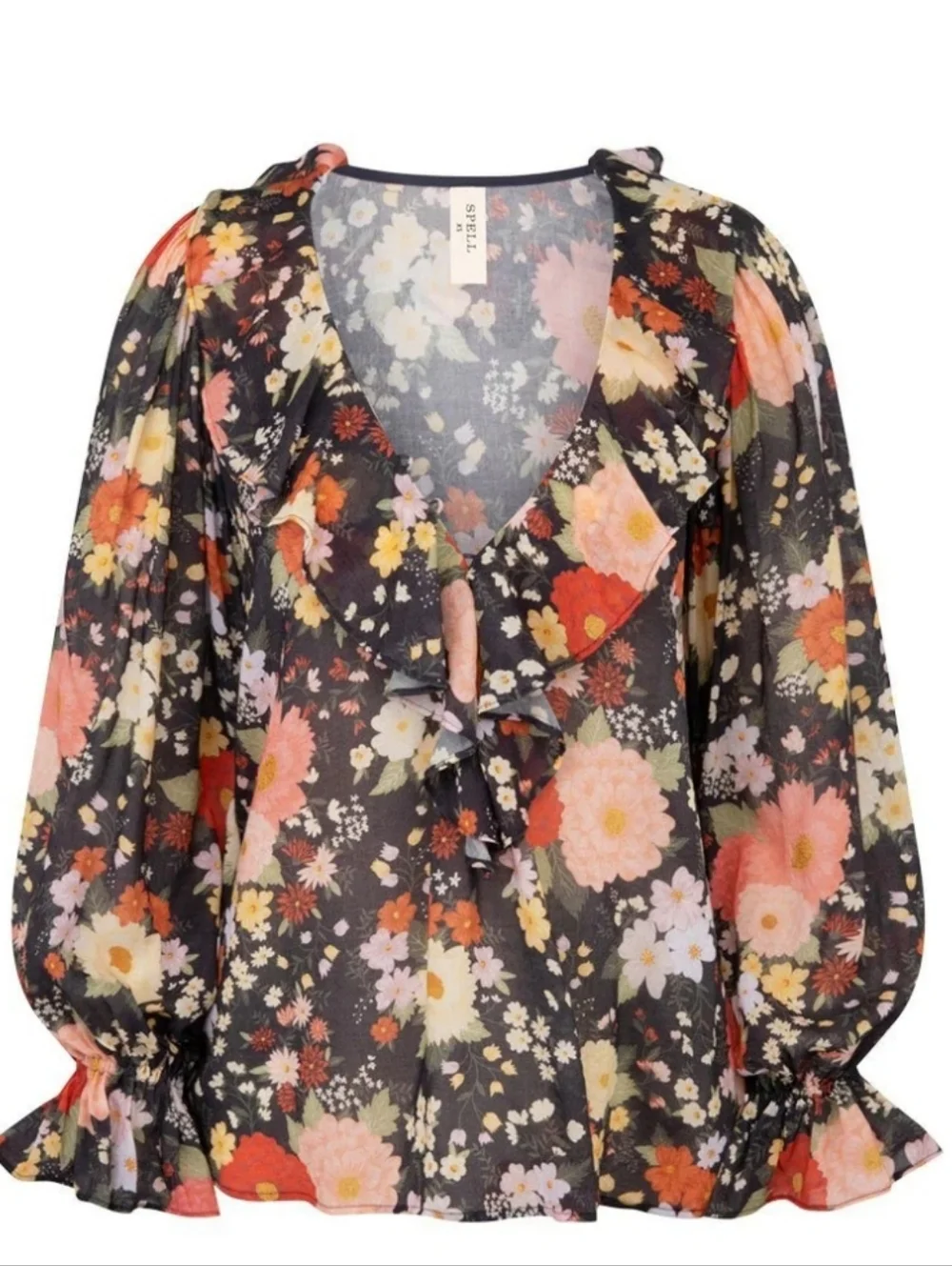 Spell Sangria Blouse In Nightshade